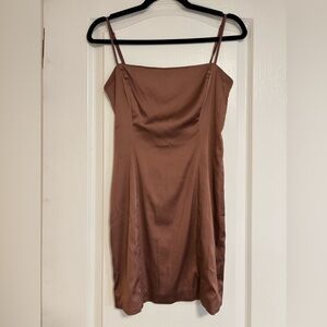 Sunday Best Satin Mini Dress